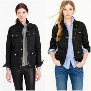 J. Crew Downtown Field Jacket Black Petite XS